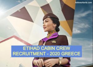 Cabin Crew Greece Recruitment ETIHAD Airways 2020 -