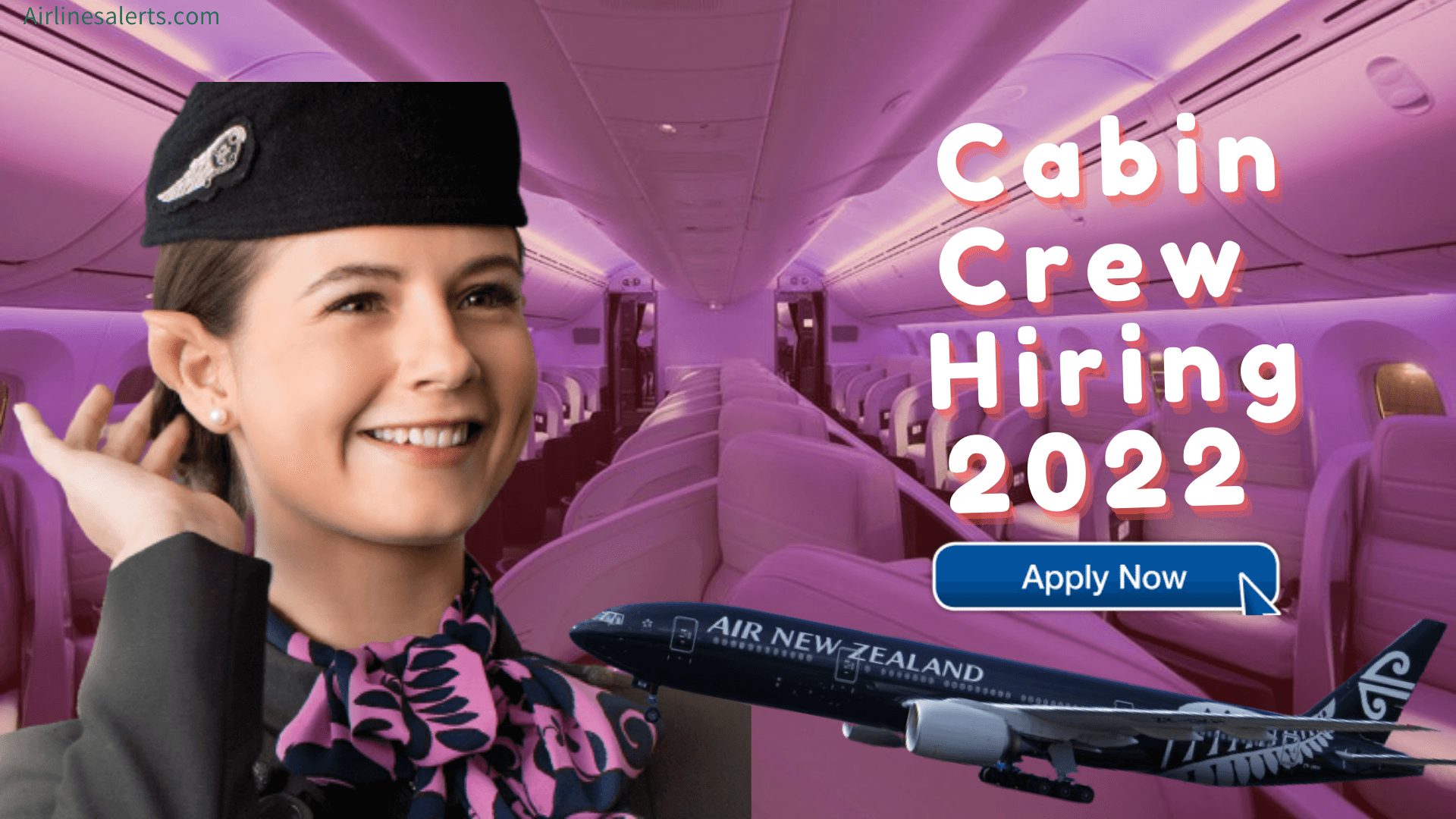 Air New Zealand Cabin Crew Recruitment 2022 (Regional) - Apply Now 