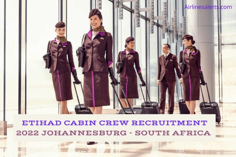 Etihad Cabin Crew Recruitment Johannesburg 2022 (SA) Apply Now